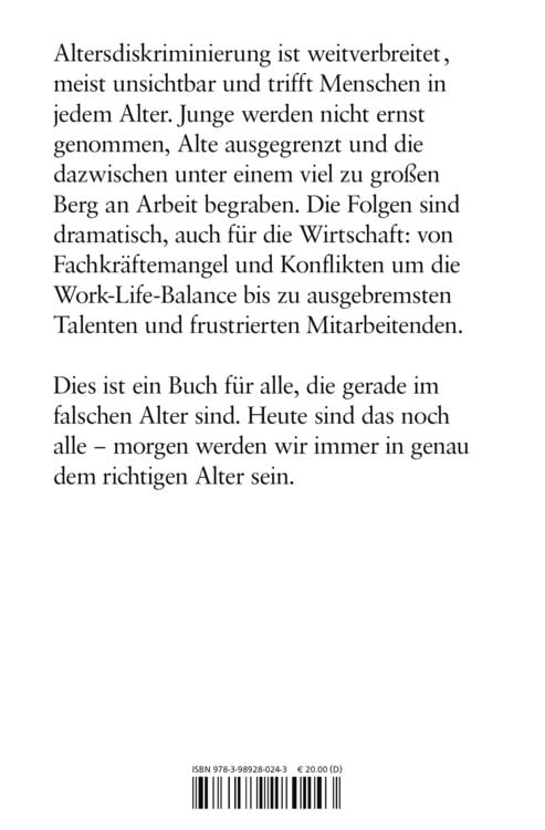 Produktbild: Zu jung? Zu alt? Egal!