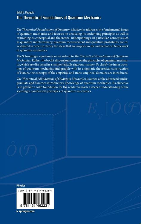 Produktbild: The Theoretical Foundations of Quantum Mechanics