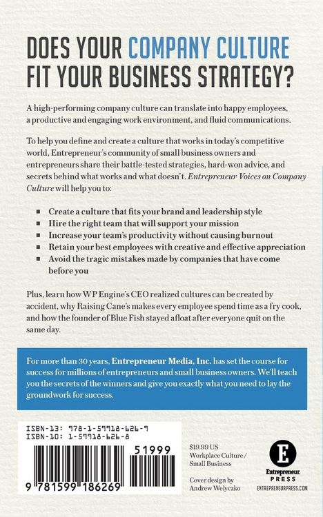 Produktbild: Entrepreneur Voices on Company Culture
