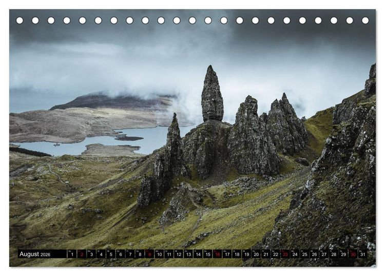 Produktbild: Isle of Skye - so sch&ouml;n kann schlechtes Wetter sein (Tischkalender 2026 DIN A5 quer), CALVENDO Monatskalender