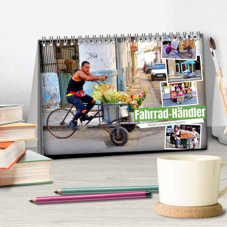 Produktbild: Fahrrad-H&auml;ndler - Handel und Wandel in Havanna (Tischkalender 2026 DIN A5 quer), CALVENDO Monatskalender