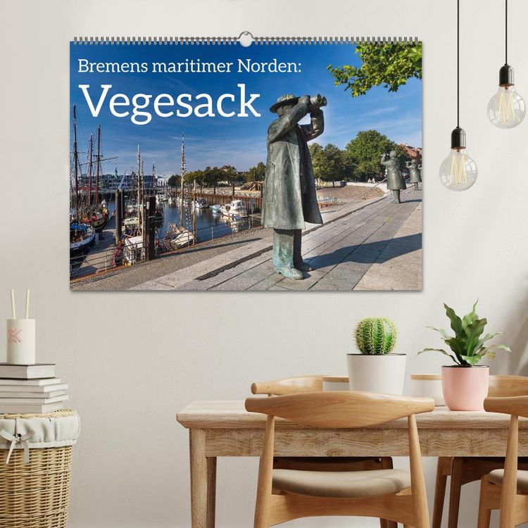 Produktbild: Bremens maritimer Norden: Vegesack (Wandkalender 2026 DIN A2 quer), CALVENDO Monatskalender