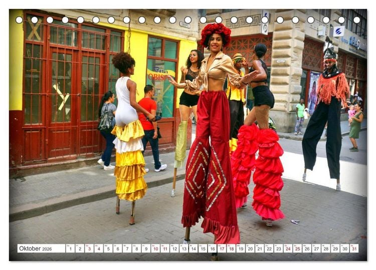 Produktbild: Let's dance in Cuba - Stelzent&auml;nzer in Havanna (Tischkalender 2026 DIN A5 quer), CALVENDO Monatskalender