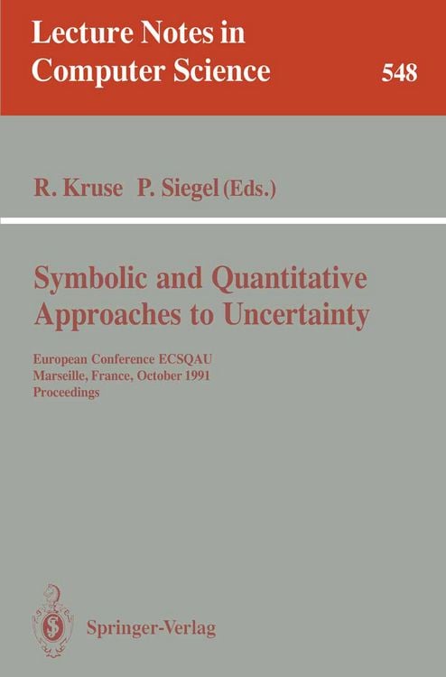 Produktbild: Symbolic and Quantitative Approaches to Uncertainty