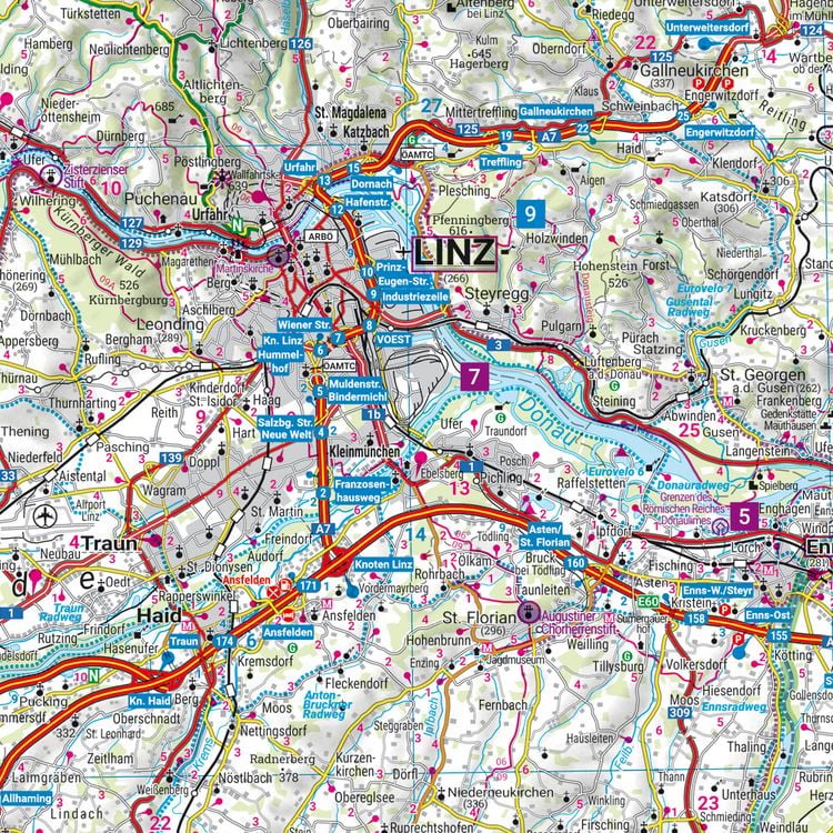 Produktbild: Freytag & berndt Stra&szlig;enkarte Ober&ouml;sterreich 1:150.000