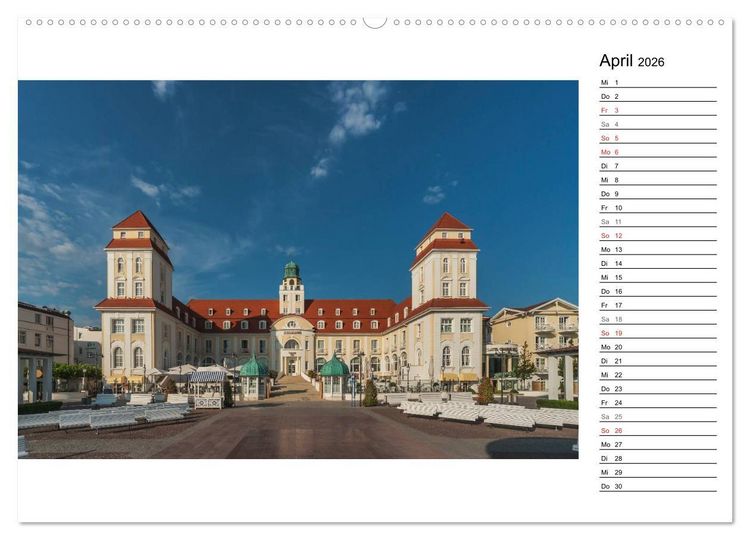 Produktbild: Ostseebad Binz &ndash; Zeit f&uuml;r Erholung (hochwertiger Premium Wandkalender 2026 DIN A2 quer), Kunstdruck in Hochglanz