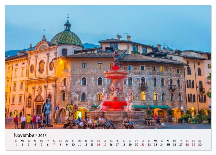Produktbild: Trient - Hauptstadt des Trentino (Wandkalender 2026 DIN A3 quer), CALVENDO Monatskalender
