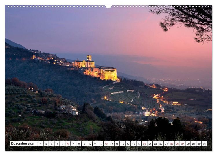 Produktbild: Assisi - Mittelalterliches Herz Italiens (Wandkalender 2026 DIN A2 quer), CALVENDO Monatskalender