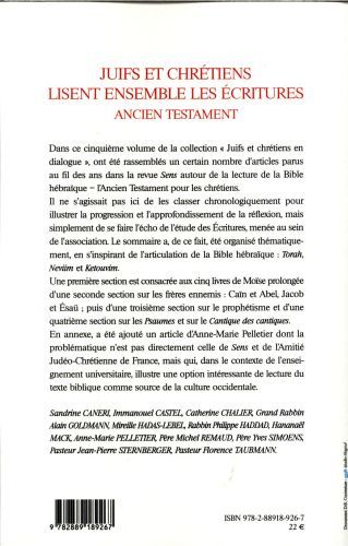 Produktbild: Juifs et chr&eacute;tiens lisent ensemble les Ecritures : Ancien Testament