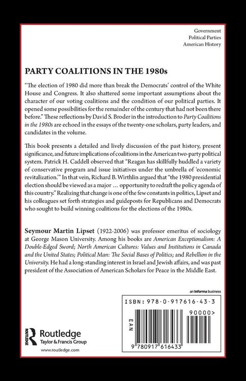 Produktbild: Party Coalitions in the 1980s