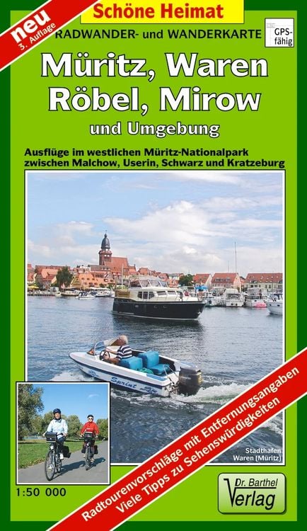 Produktbild: Müritz, Waren, Röbel und Umgebung 1 : 50 000 Radwander- und Wanderkarte