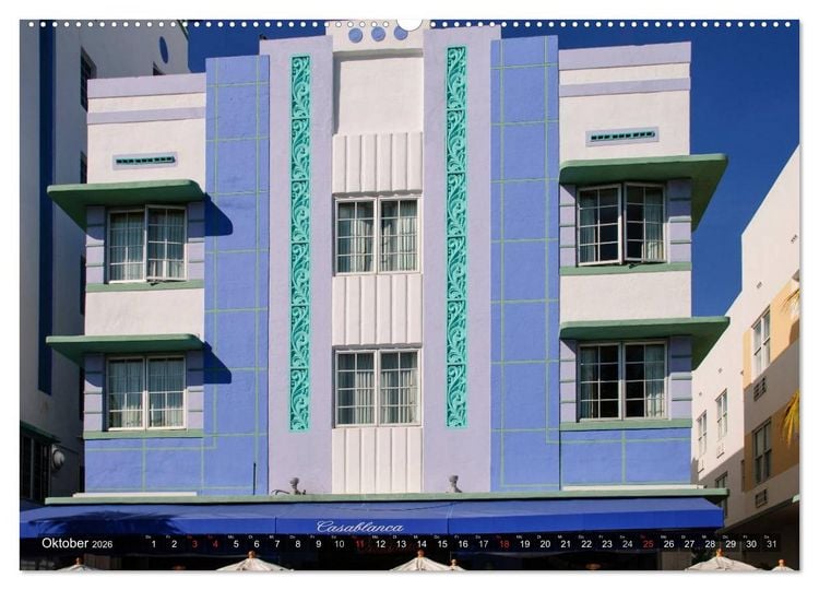 Produktbild: Miami South Beach (hochwertiger Premium Wandkalender 2026 DIN A2 quer), Kunstdruck in Hochglanz
