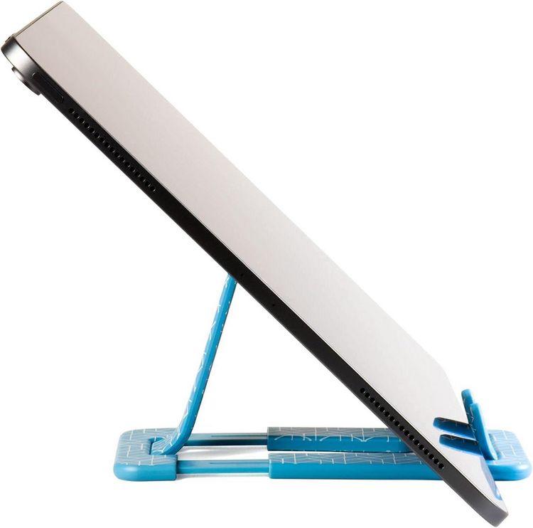 Produktbild: Flexistand Pro blau Geometrical &ndash; Flexibler Handy- & Tabletst&auml;nder
