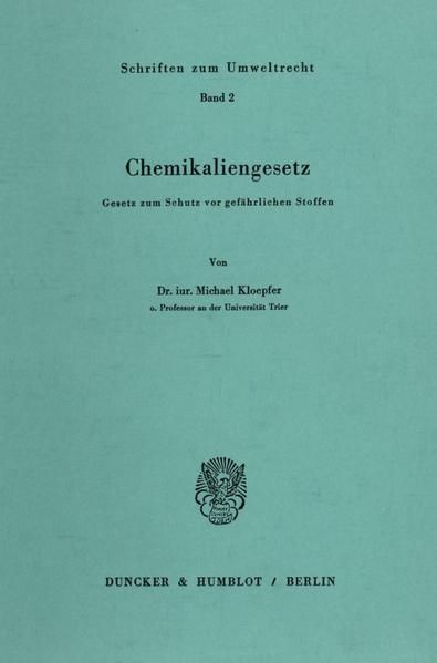 Produktbild: Chemikaliengesetz.