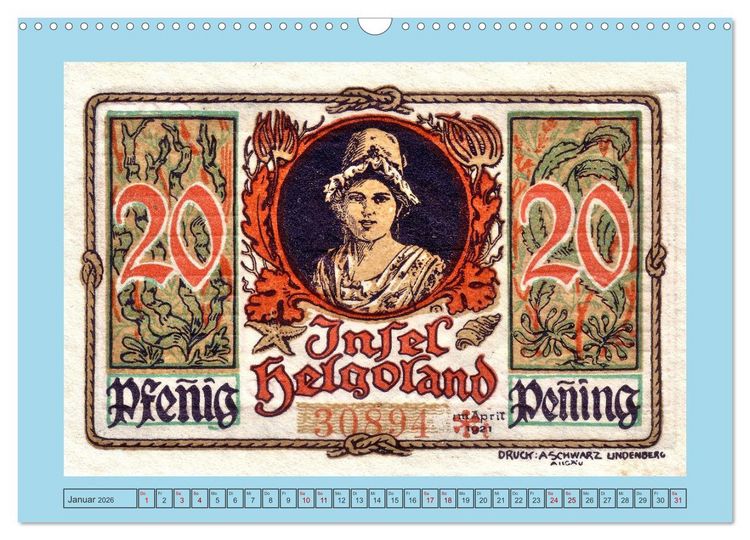 Produktbild: Gru&szlig; aus Helgoland (Wandkalender 2026 DIN A3 quer), CALVENDO Monatskalender