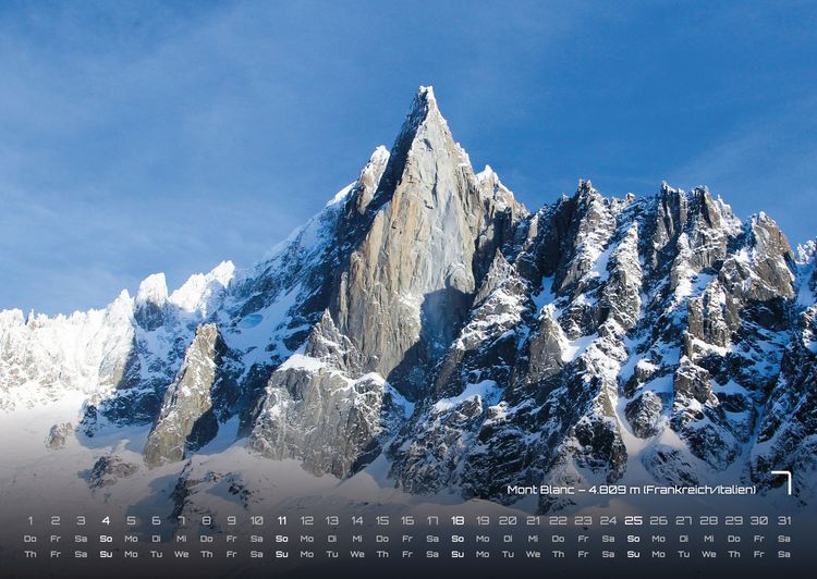 Produktbild: Die Alpen - dem Himmel so nah - 2027 - Kalender DIN A2