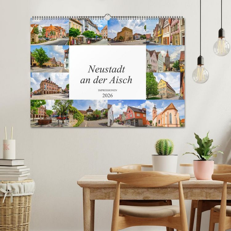 Produktbild: Neustadt an der Aisch Impressionen (Wandkalender 2026 DIN A2 quer), CALVENDO Monatskalender