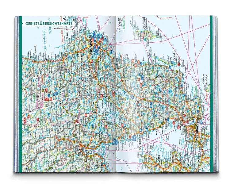 Produktbild: KOMPASS Wanderf&uuml;hrer Schweden S&uuml;d und Mitte, Von Sk&aring;ne bis Dalarna, 80 Touren