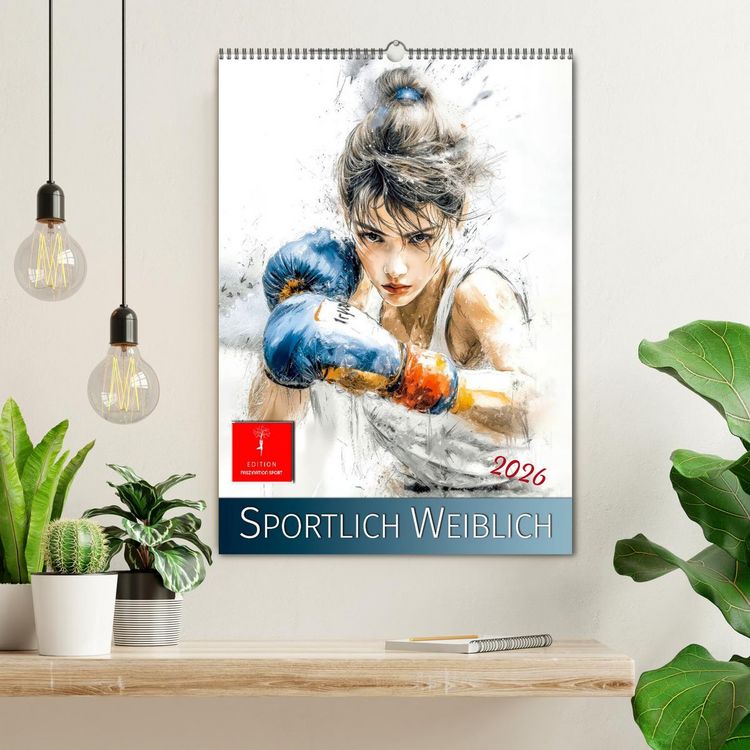 Produktbild: Sportlich Weiblich (Wandkalender 2026 DIN A2 hoch), CALVENDO Monatskalender