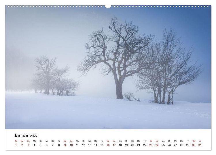 Produktbild: Zeitlose Landschaften (hochwertiger Premium Wandkalender 2027 DIN A2 quer), Kunstdruck in Hochglanz