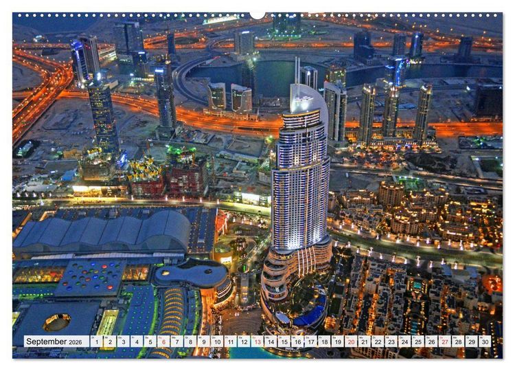 Produktbild: Einzigartiges DUBAI, die Metropole der Superlative (hochwertiger Premium Wandkalender 2026 DIN A2 quer), Kunstdruck in Hochglanz