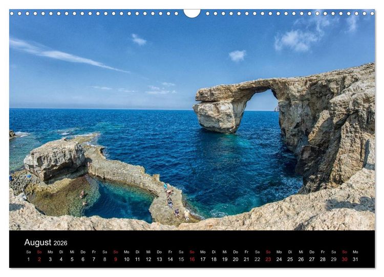 Produktbild: Malta & Gozo (Wandkalender 2026 DIN A3 quer), CALVENDO Monatskalender