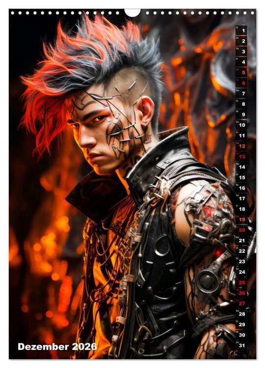 Produktbild: CYBERPUNK Urcoole Typen (Wandkalender 2026 DIN A3 hoch), CALVENDO Monatskalender