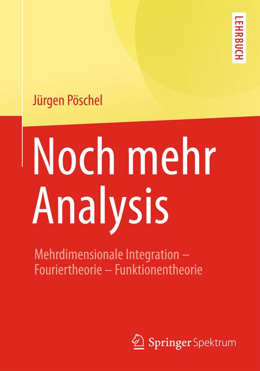 Produktbild: Noch mehr Analysis