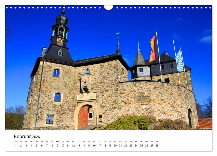 Produktbild: Deutschlands Burgen - Burgen, Schl&ouml;sser und Ruinen (Wandkalender 2026 DIN A3 quer), CALVENDO Monatskalender