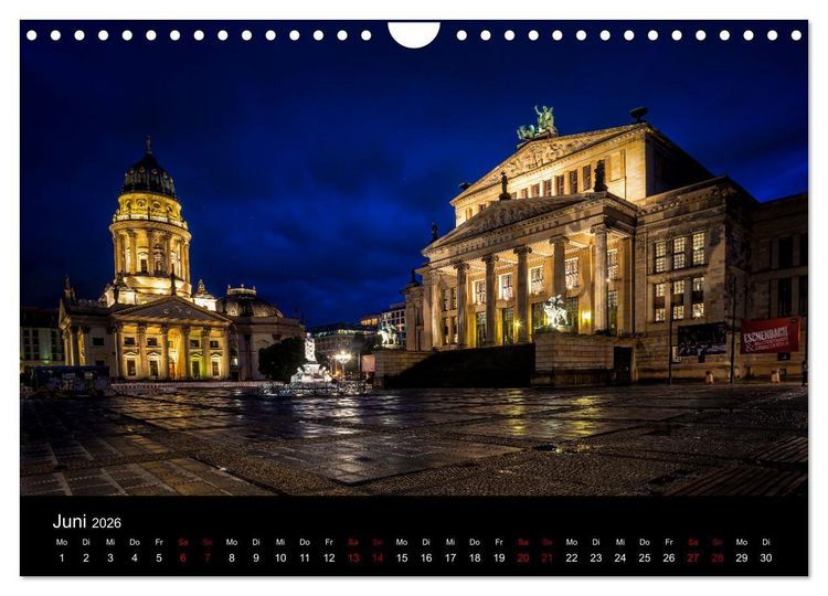Produktbild: Eine Reise durch Berlin bei Nacht (Wandkalender 2026 DIN A4 quer), CALVENDO Monatskalender