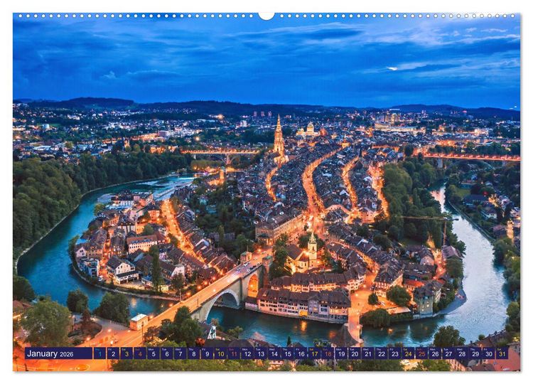 Produktbild: Amazing Berne - Switzerland (Wall Calendar 2026 DIN A2 landscape), CALVENDO 12 Month Wall Calendar