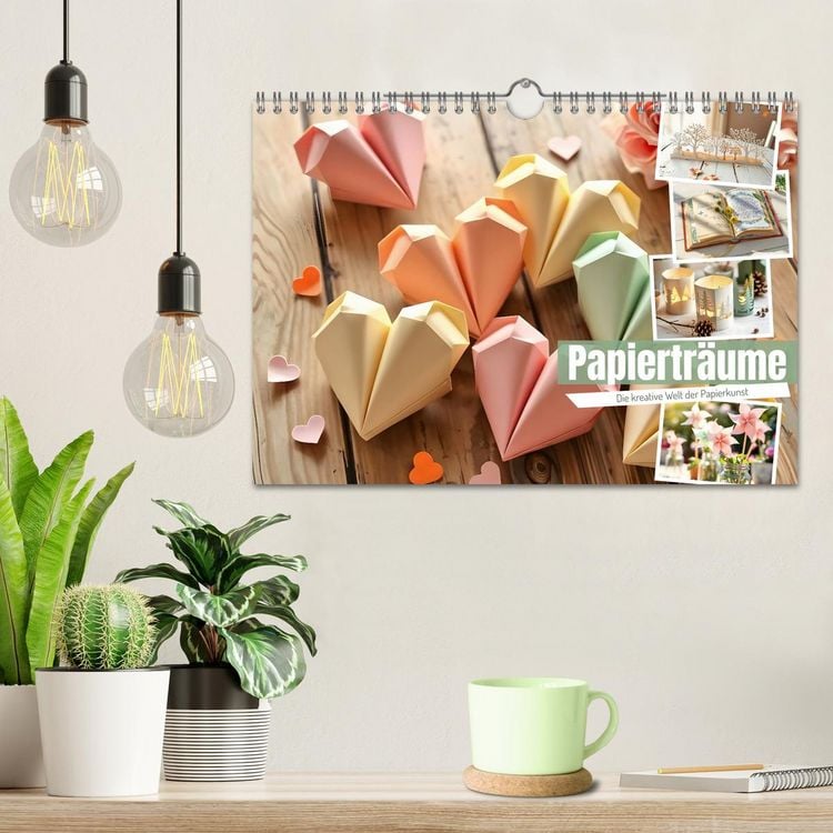 Produktbild: Papiertr&auml;ume - Die kreative Welt der Papierkunst (Wandkalender 2026 DIN A4 quer), CALVENDO Monatskalender