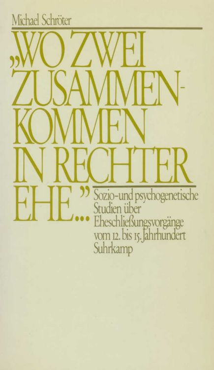 Produktbild: Wo zwei zusammenkommen in rechter Ehe...