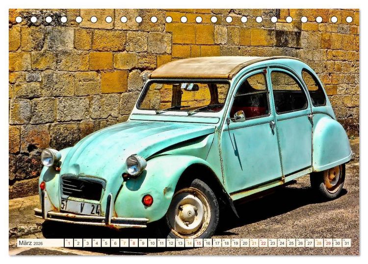 Produktbild: Citro&euml;n 2CV - geliebte Ente (Tischkalender 2026 DIN A5 quer), CALVENDO Monatskalender