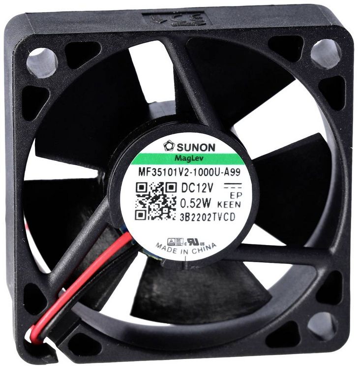 Produktbild: Sunon MF35101V2-1000U-A99 Axiall&uuml;fter 12 V/DC 11.04 m&sup3;/h (L x B x H) 10 x 35 x 35mm