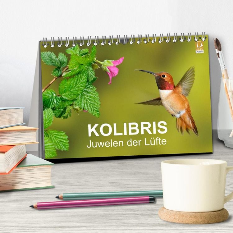 Produktbild: Kolibris - Juwelen der L&uuml;fte (Tischkalender 2026 DIN A5 quer), CALVENDO Monatskalender