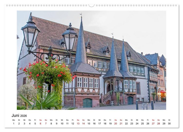 Produktbild: Faszination Fachwerk - an Weser und Ilme (Wandkalender 2026 DIN A2 quer), CALVENDO Monatskalender