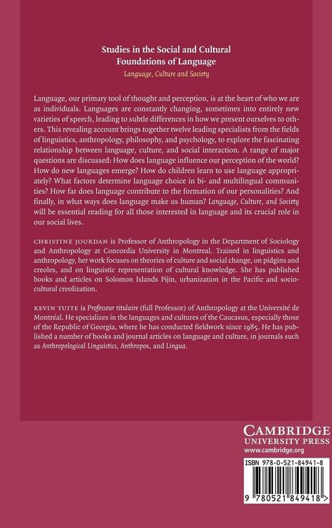 Produktbild: Language, Culture, and Society