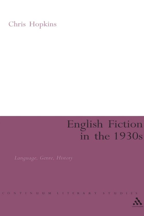 Produktbild: English Fiction in the 1930s