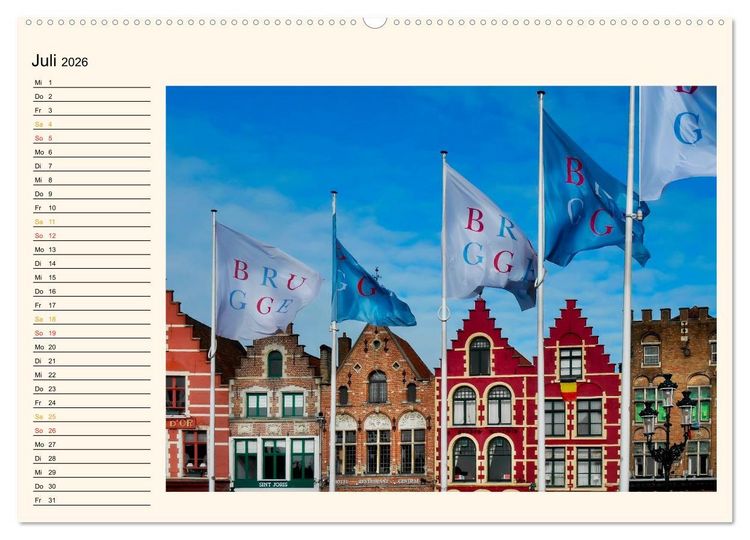 Produktbild: Br&uuml;gge - Venedig des Nordens (Wandkalender 2026 DIN A2 quer), CALVENDO Monatskalender
