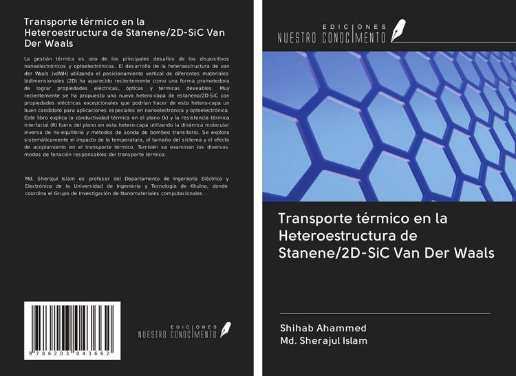 Produktbild: Transporte t&eacute;rmico en la Heteroestructura de Stanene/2D-SiC Van Der Waals