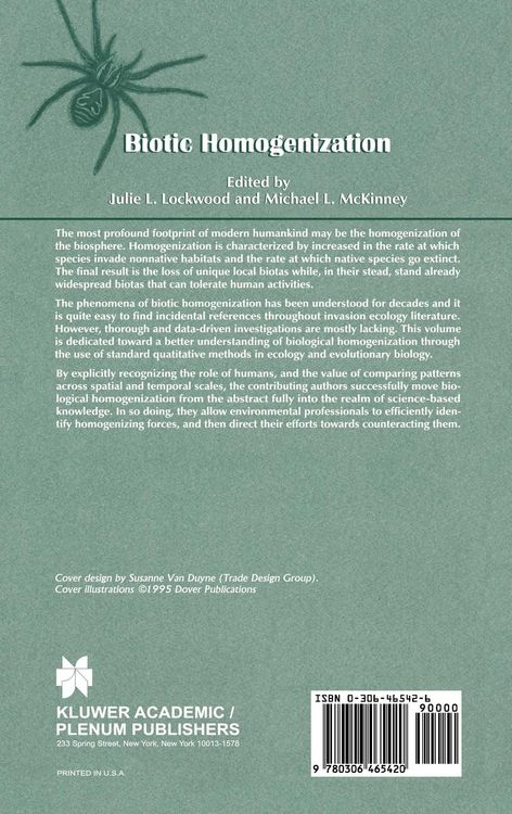 Produktbild: Biotic Homogenization