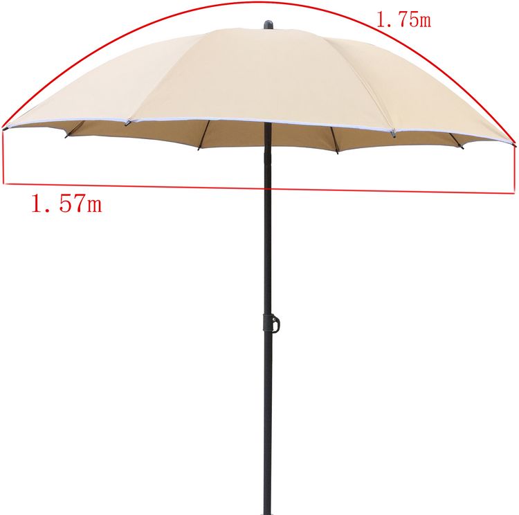 Produktbild: Sonnenschirm 180 cm Strandschirm Schirm UV-Schutz