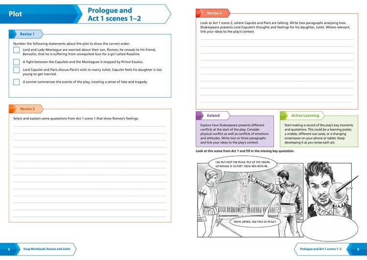 Produktbild: Romeo and Juliet AQA GCSE 9 - 1 English Literature Workbook