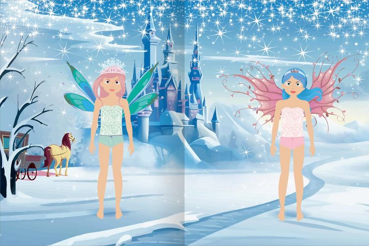 Produktbild: Sticker-Anziehpuppen Metallic &ndash; Winterfeen