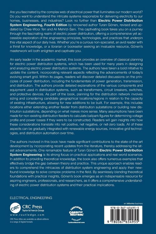 Produktbild: Electric Power Distribution Engineering