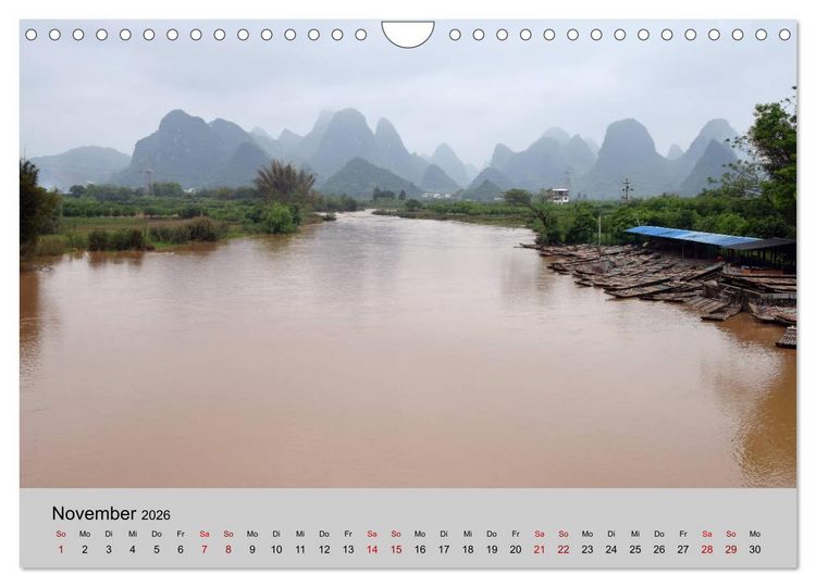 Produktbild: China-Impressionen (Wandkalender 2026 DIN A4 quer), CALVENDO Monatskalender