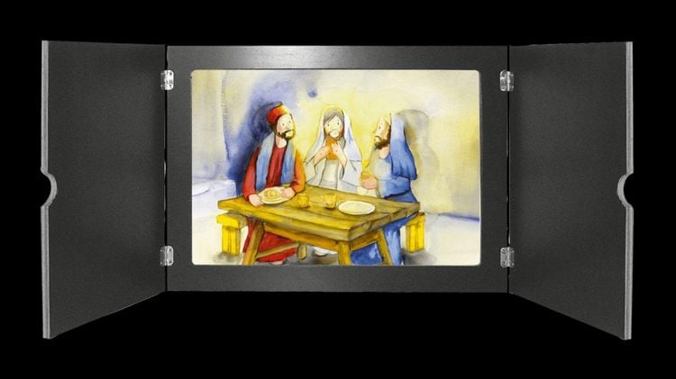 Produktbild: Jesus-Geschichten f&uuml;r die Erstkommunion-Vorbereitung. Kamishibai Bildkartenset