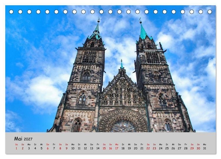 Produktbild: N&uuml;rnberg. Du bist so sch&ouml;n (Tischkalender 2027 DIN A5 quer), CALVENDO Monatskalender