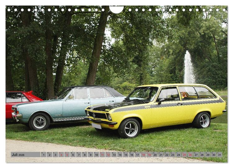 Produktbild: Opel Oldtimer mit dem Blitz (Wandkalender 2026 DIN A4 quer), CALVENDO Monatskalender